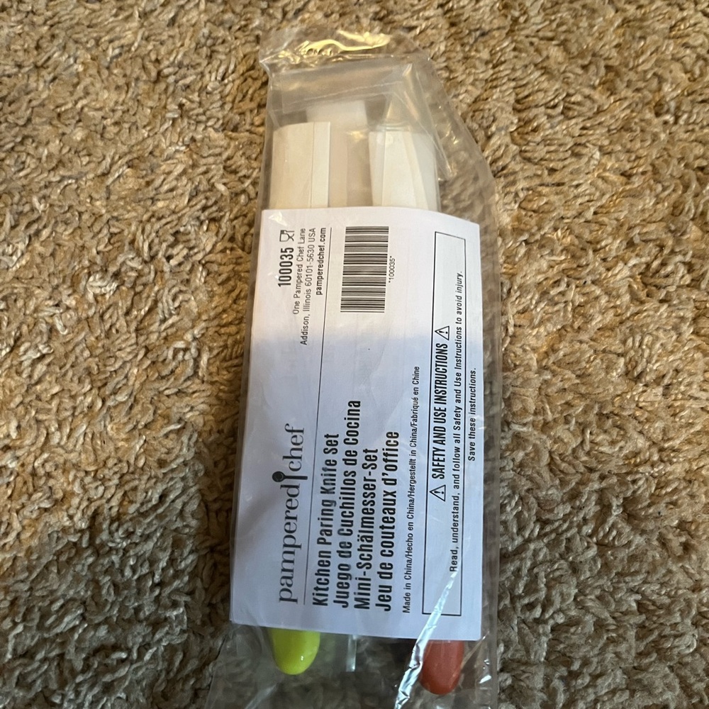 Pampered chef pairing knives